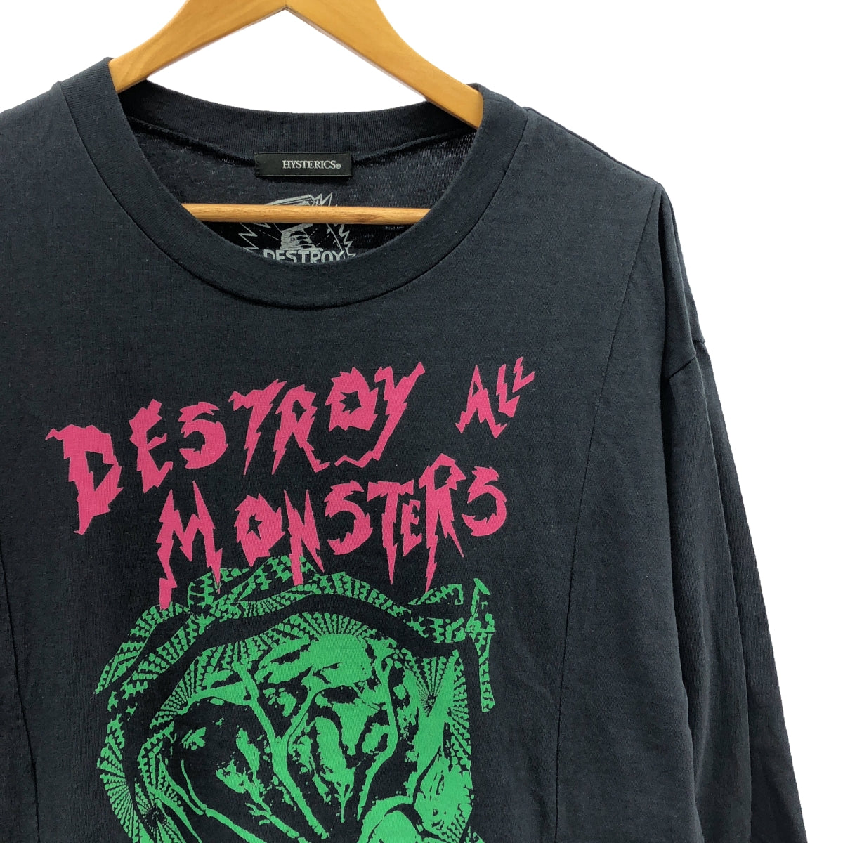 HYSTERIC GLAMOUR / 히스테릭 글래머 | DESTROY ALL MONSTERS /MONSTERS MADNESS 원피스 | F | 블랙 |