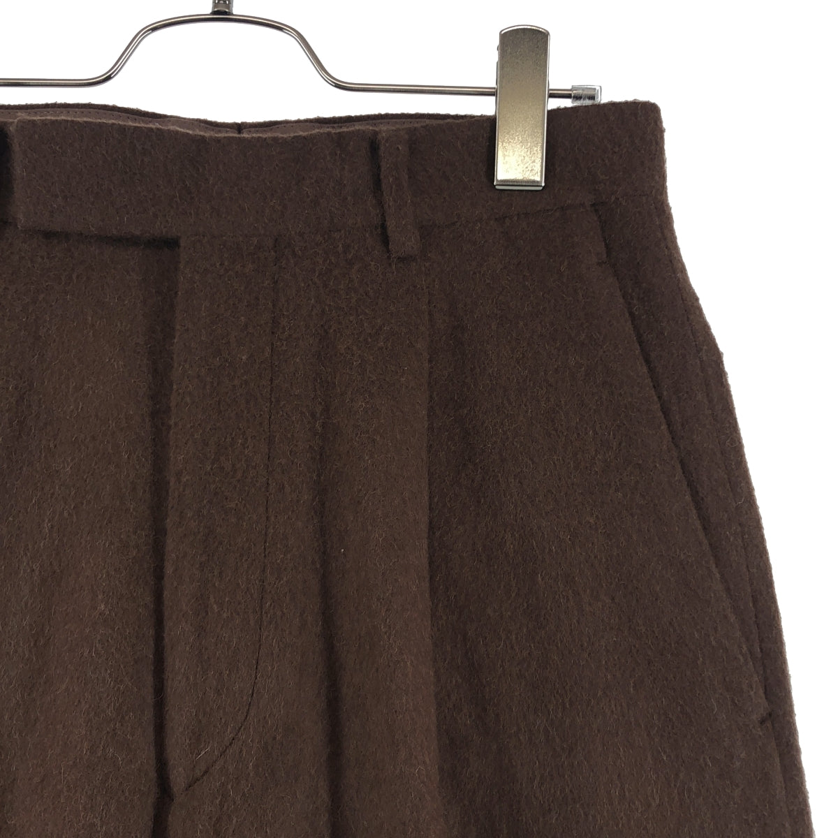 AURALEE / オーラリー | 2023AW | BABY CAMEL FLANNEL SLACKS ベビーキャメルフランネルスラックス | 1 | レディース