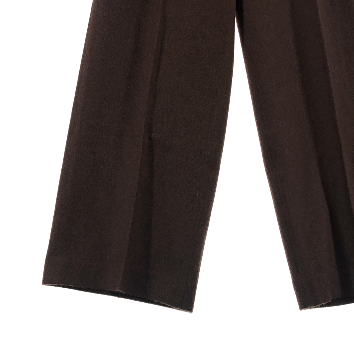 AURALEE / オーラリー | 2023AW | BABY CAMEL FLANNEL SLACKS ベビーキャメルフランネルスラックス | 1 | レディース