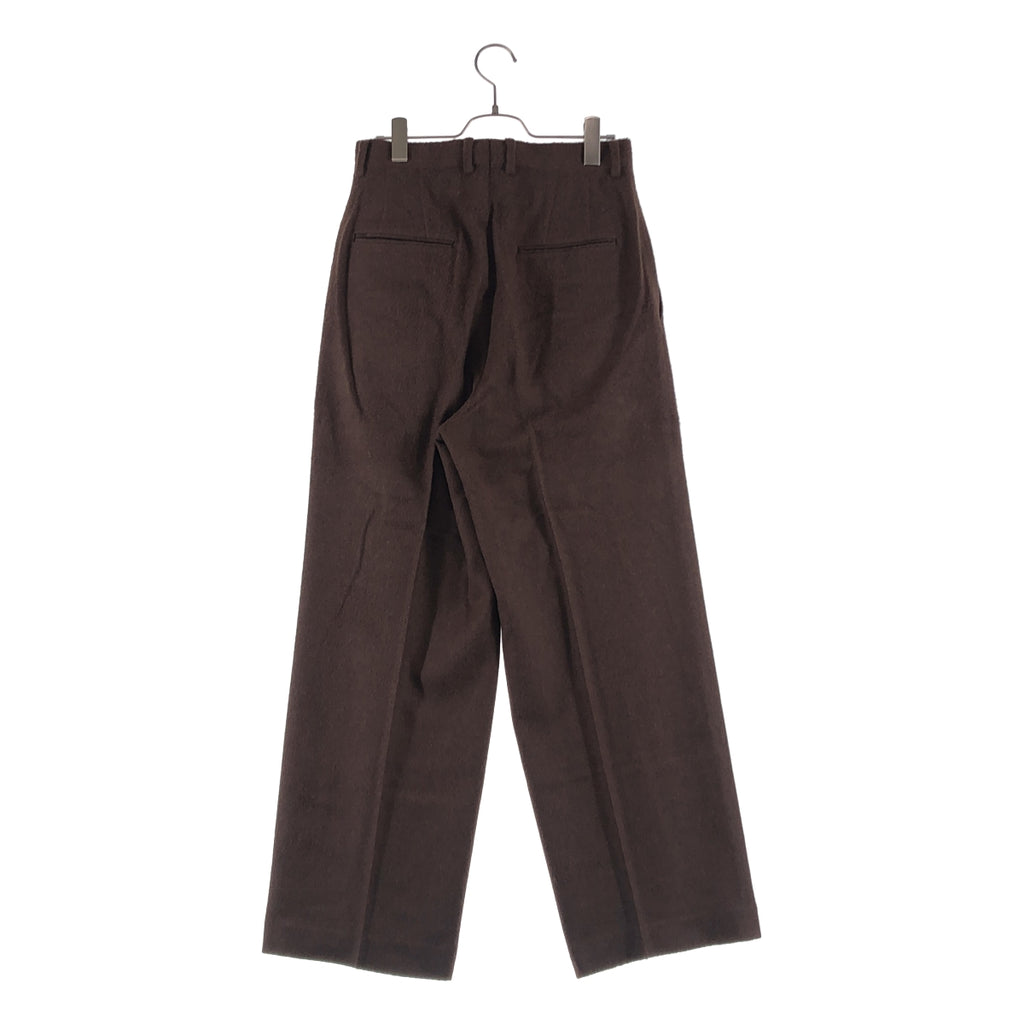 AURALEE / オーラリー | 2023AW | BABY CAMEL FLANNEL SLACKS ベビーキャメルフランネルスラックス | 1 | レディース