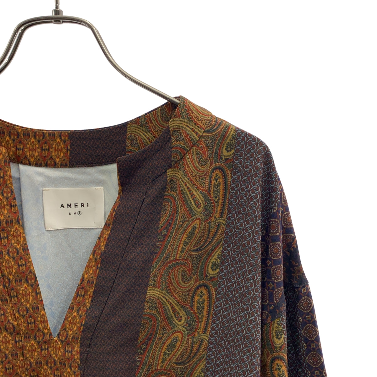 AMERI / アメリ | nadia stripe blouse スキッパーシャツ | M | マルチカラー | レディース