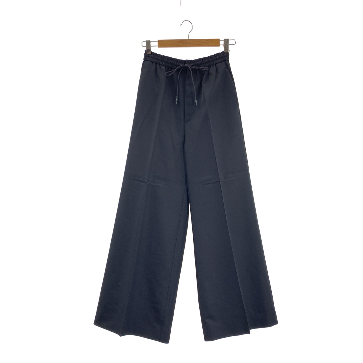 LE CIEL BLEU / 르셸 블루 | 웨스트 고무 드로우 스트링 와이드 이지 팬츠 | 36 | 여성