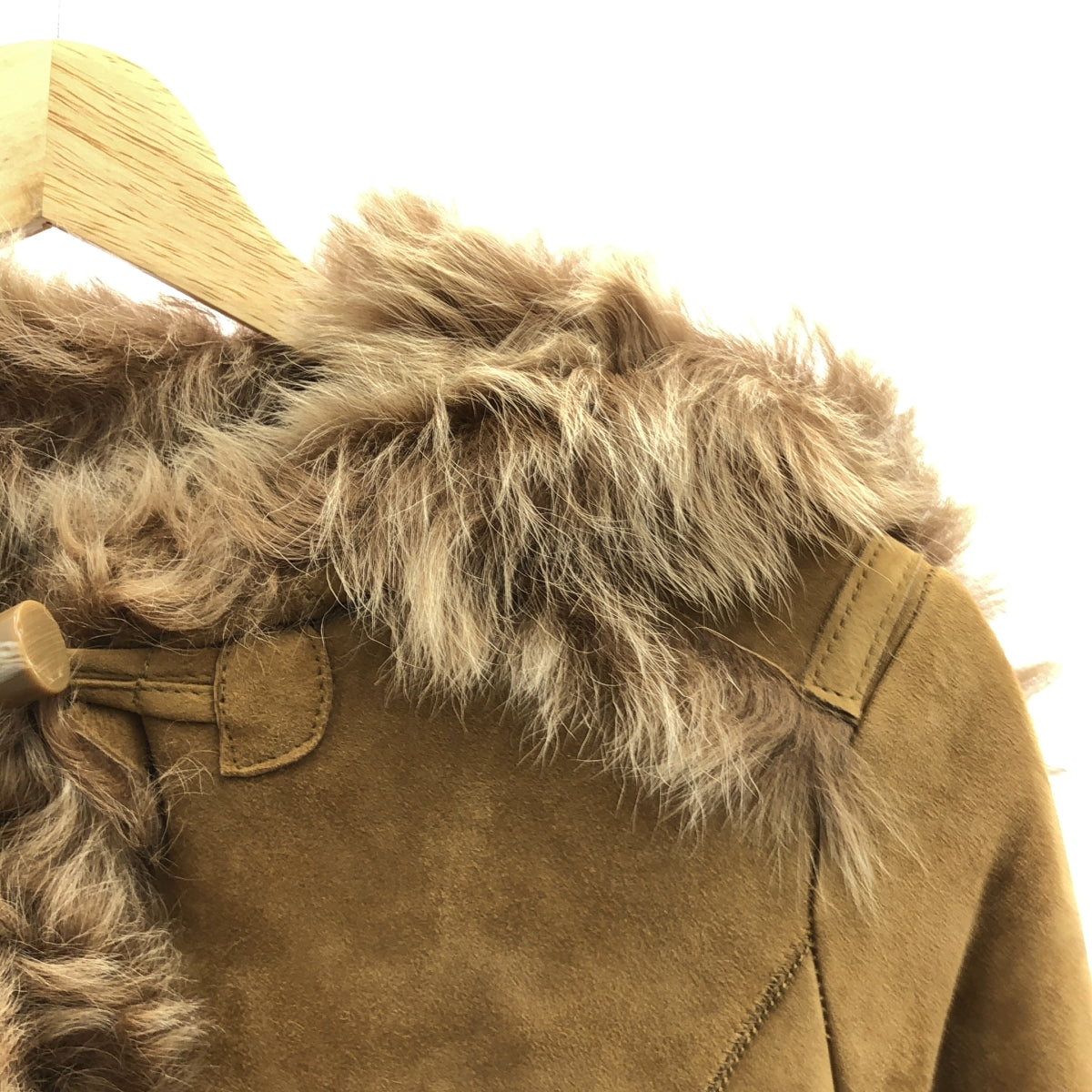【美品】  BANANA REPUBLIC / バナナリパブリック | トグルボタン ムートンジャケット | XS | ブラウン | レディース