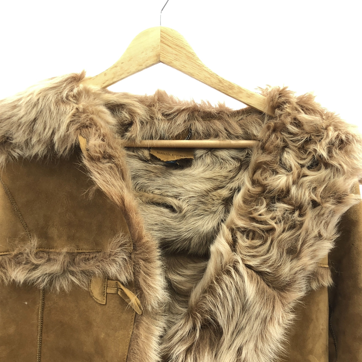 【美品】  BANANA REPUBLIC / バナナリパブリック | トグルボタン ムートンジャケット | XS | ブラウン | レディース