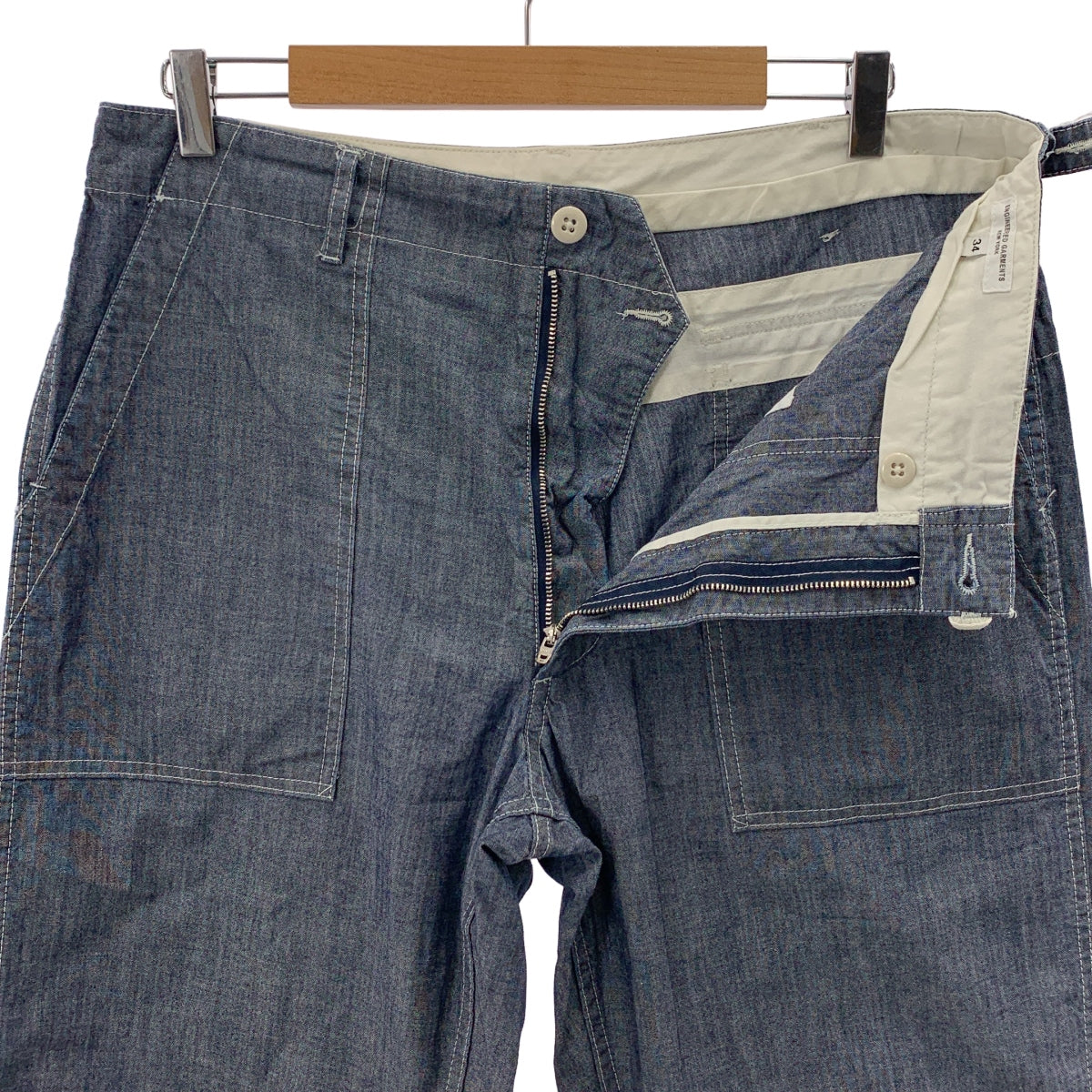 Engineered Garments / エンジニアドガーメンツ | シャンブレー ダブルアジャスター ベイカーパンツ | 34 | メンズ