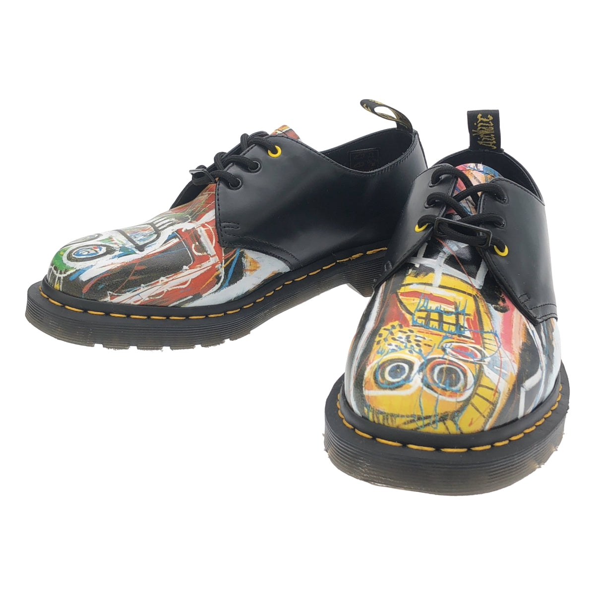 Dr.Martens / 닥터 마틴 | × BASQUIAT 바스키아 / 3 홀 가죽 신발 | UK8 | 남성