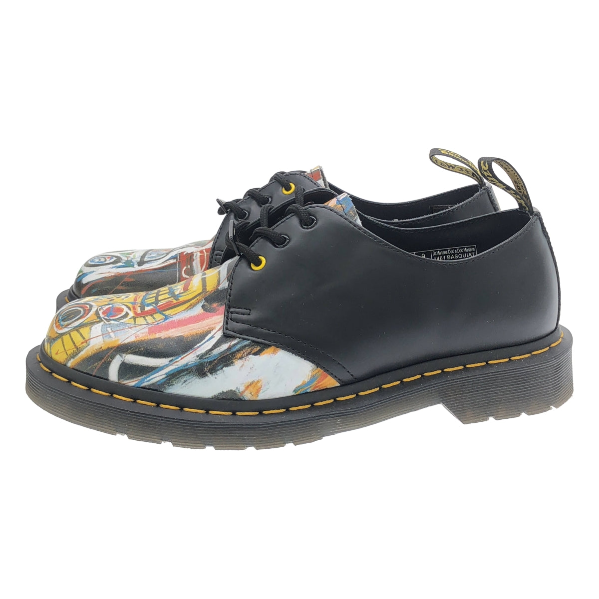 Dr.Martens / 닥터 마틴 | × BASQUIAT 바스키아 / 3 홀 가죽 신발 | UK8 | 남성