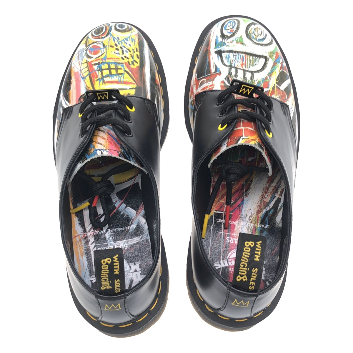 Dr.Martens / 닥터 마틴 | × BASQUIAT 바스키아 / 3 홀 가죽 신발 | UK8 | 남성