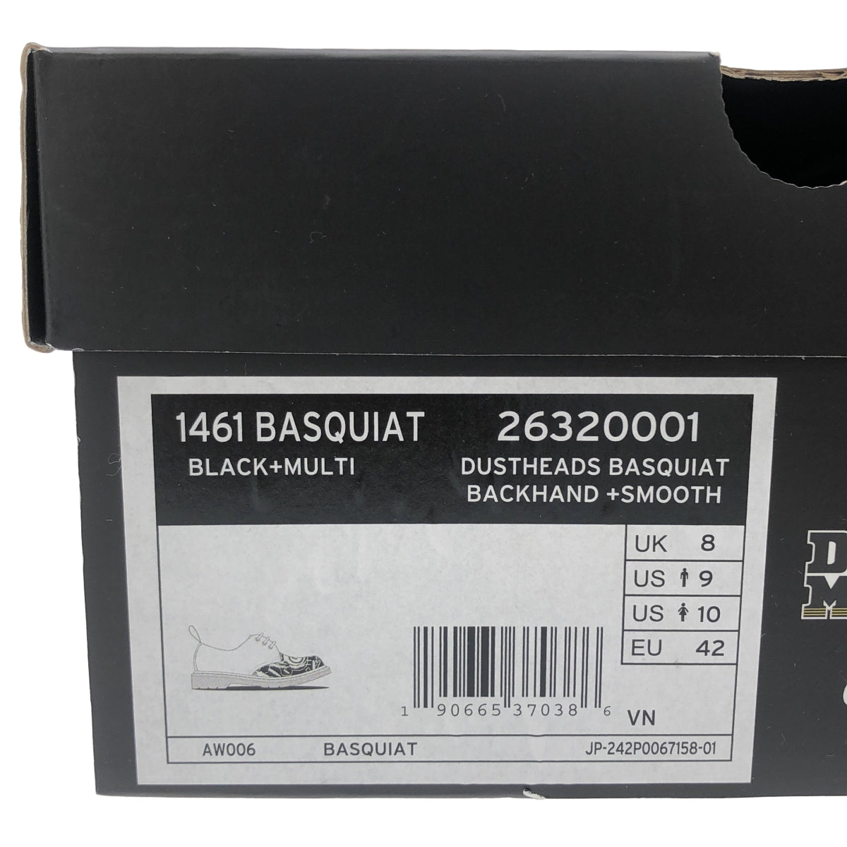 Dr.Martens / 닥터 마틴 | × BASQUIAT 바스키아 / 3 홀 가죽 신발 | UK8 | 남성