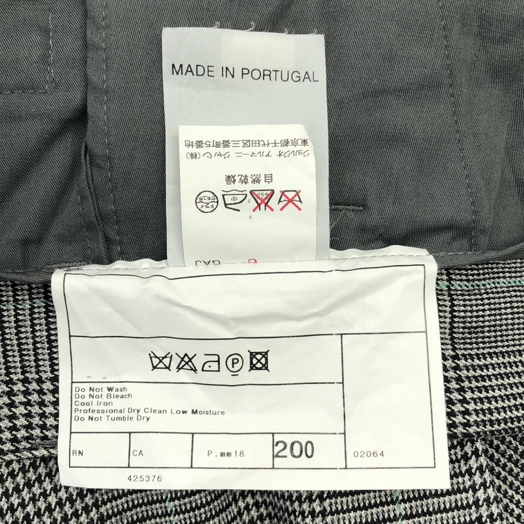 阿瑪尼系列 |羊毛格紋休閒褲 | L 號 |男士