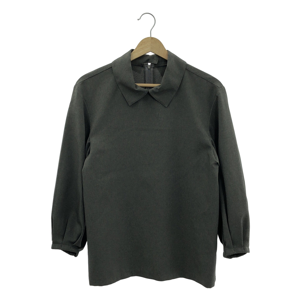 foufou / フーフー | shirts collar pullover blouse シャツカラー プルオーバーブラウス | グレー系 | レディース