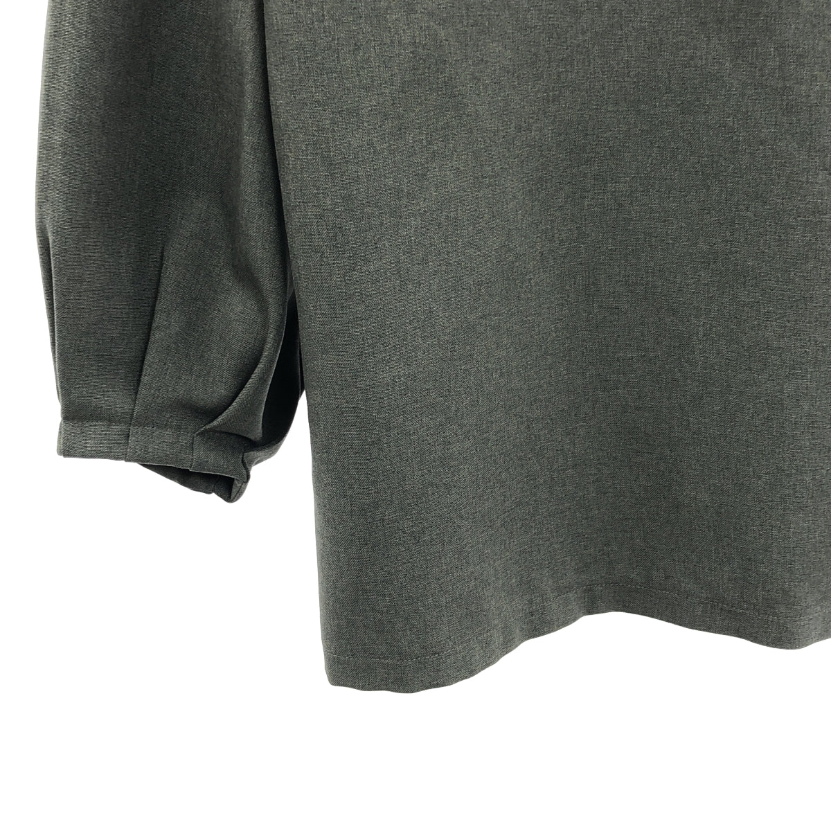 foufou / フーフー | shirts collar pullover blouse シャツカラー プルオーバーブラウス | グレー系 | レディース
