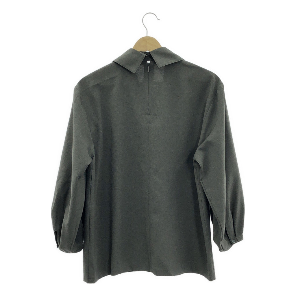 foufou / フーフー | shirts collar pullover blouse シャツカラー プルオーバーブラウス | グレー系 | レディース