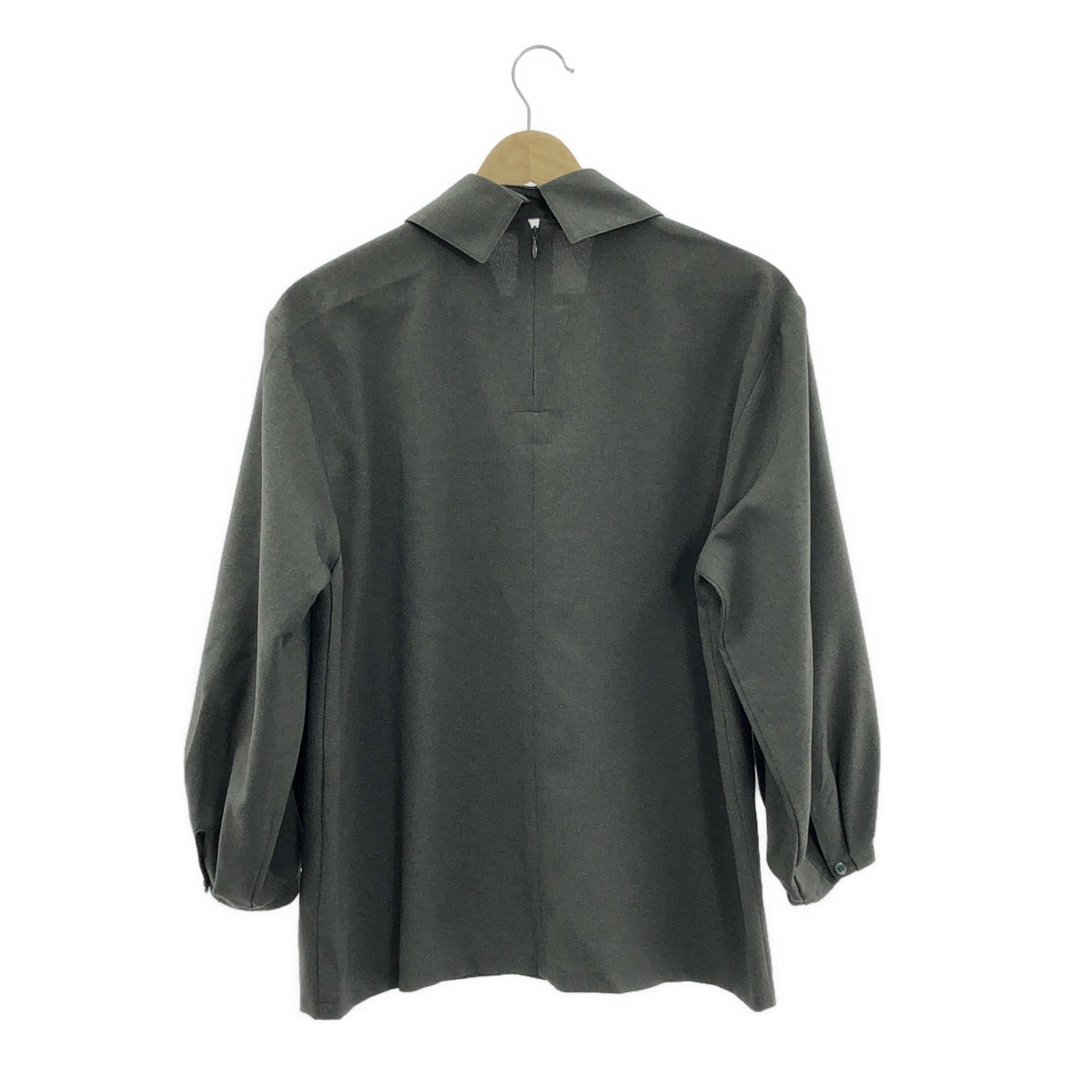 foufou / フーフー | shirts collar pullover blouse シャツカラー プルオーバーブラウス | グレー系 | レディース