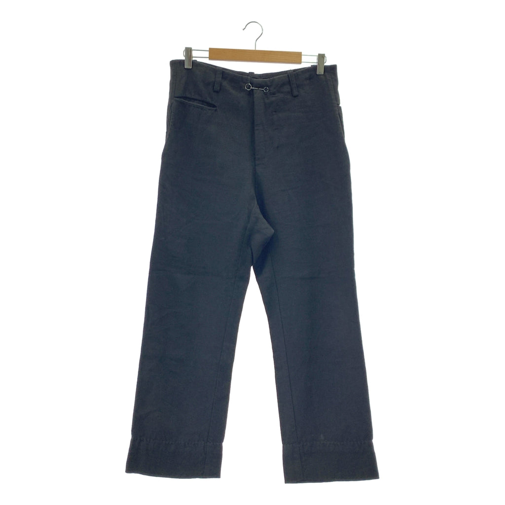 ATELIER SUPPAN / アトリエスパン | リネン 製品染め ラウンドフック トラウザー パンツ |