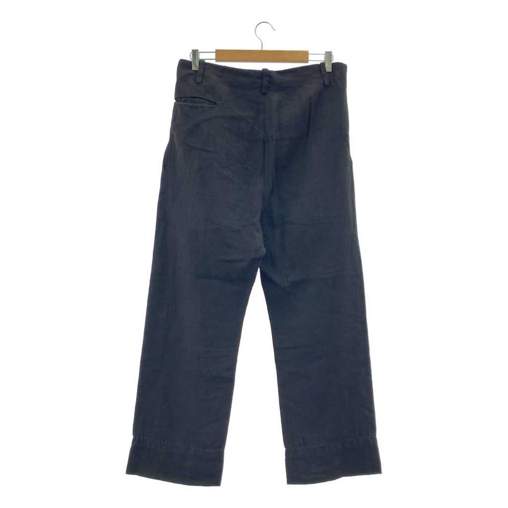 ATELIER SUPPAN / アトリエスパン | リネン 製品染め ラウンドフック トラウザー パンツ |