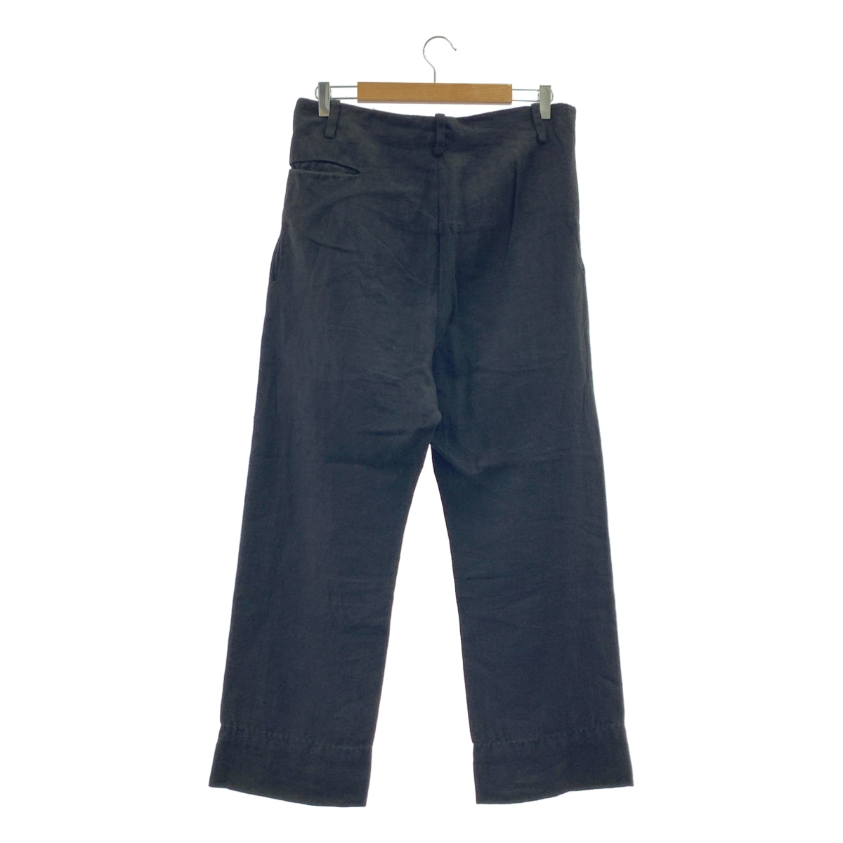 ATELIER SUPPAN / 아틀리에스판 | 린넨 제품 염색 라운드 후크 트라우저 바지 |