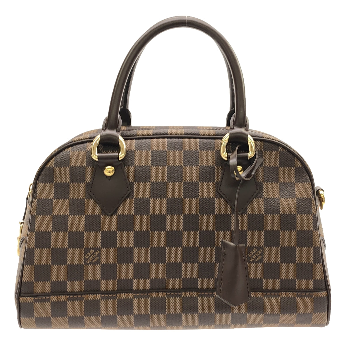 【美品】  Louis Vuitton / ルイヴィトン | N60008 / ダミエ ドゥオモ  レザー ハンドバッグ | ブラウン | レディース