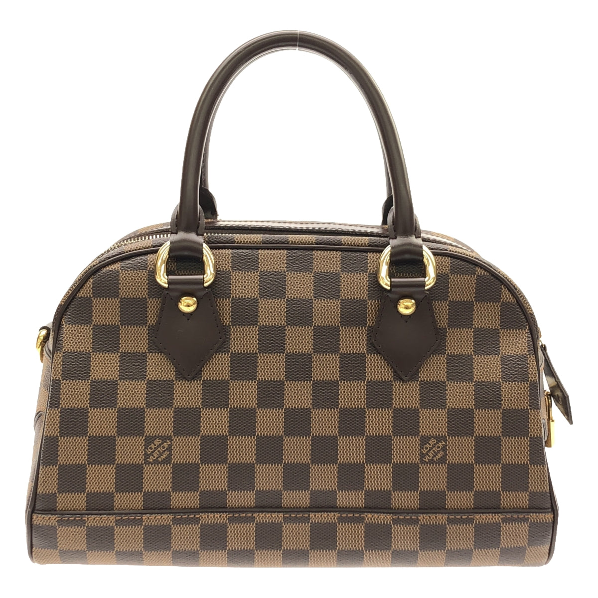 【美品】  Louis Vuitton / ルイヴィトン | N60008 / ダミエ ドゥオモ  レザー ハンドバッグ | ブラウン | レディース