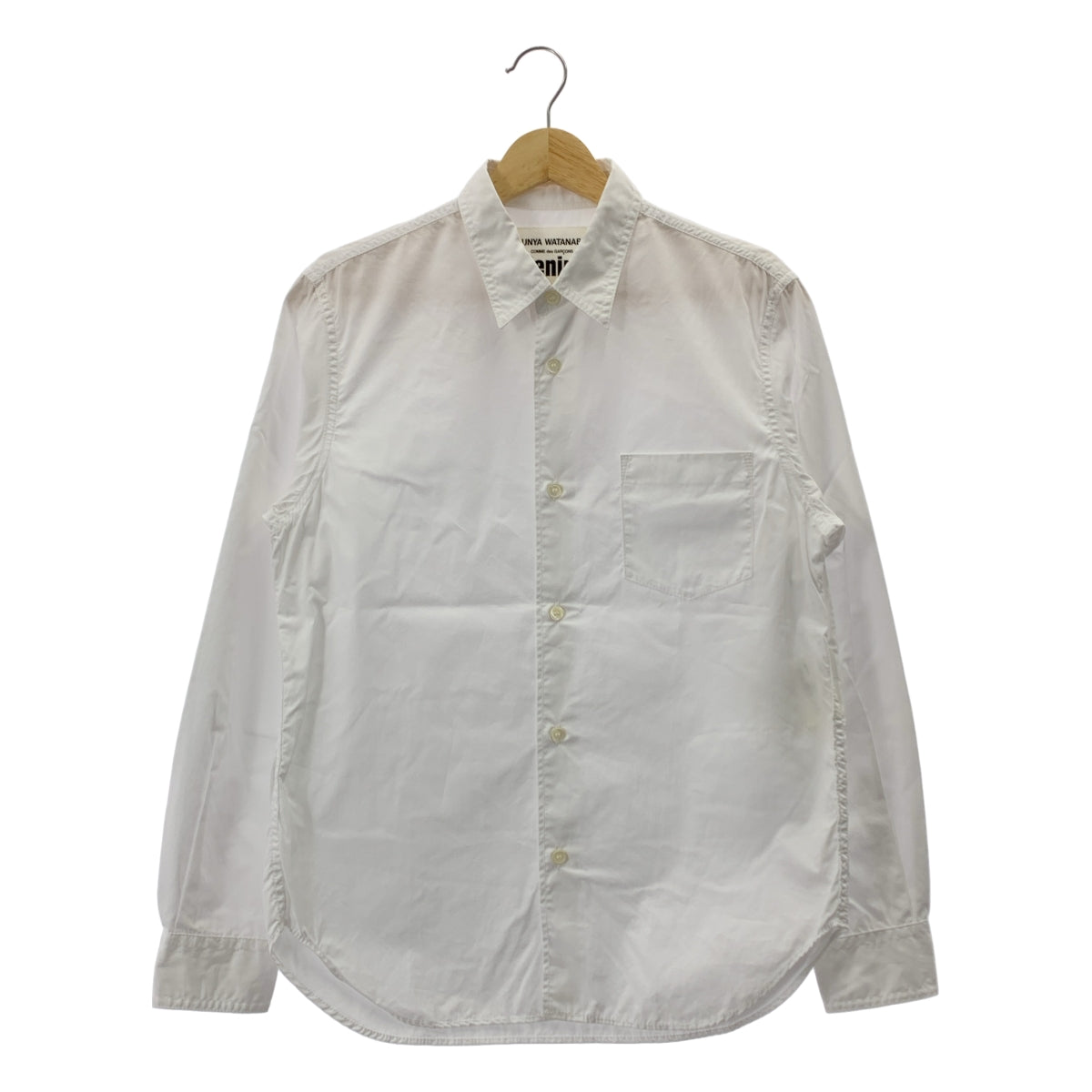 JUNYA WATANABE COMME des GARCONS / 준야와타나베 | 2020SS | denim 코튼 셔링 블라우스 | XS | 화이트 | 여성