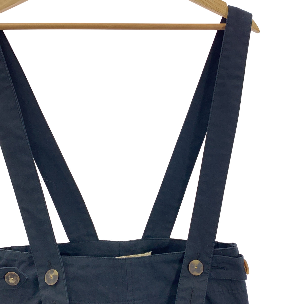 MARNI / マルニ | コットン ハイウエスト オールインワン パンツ | 40 | ネイビー | レディース