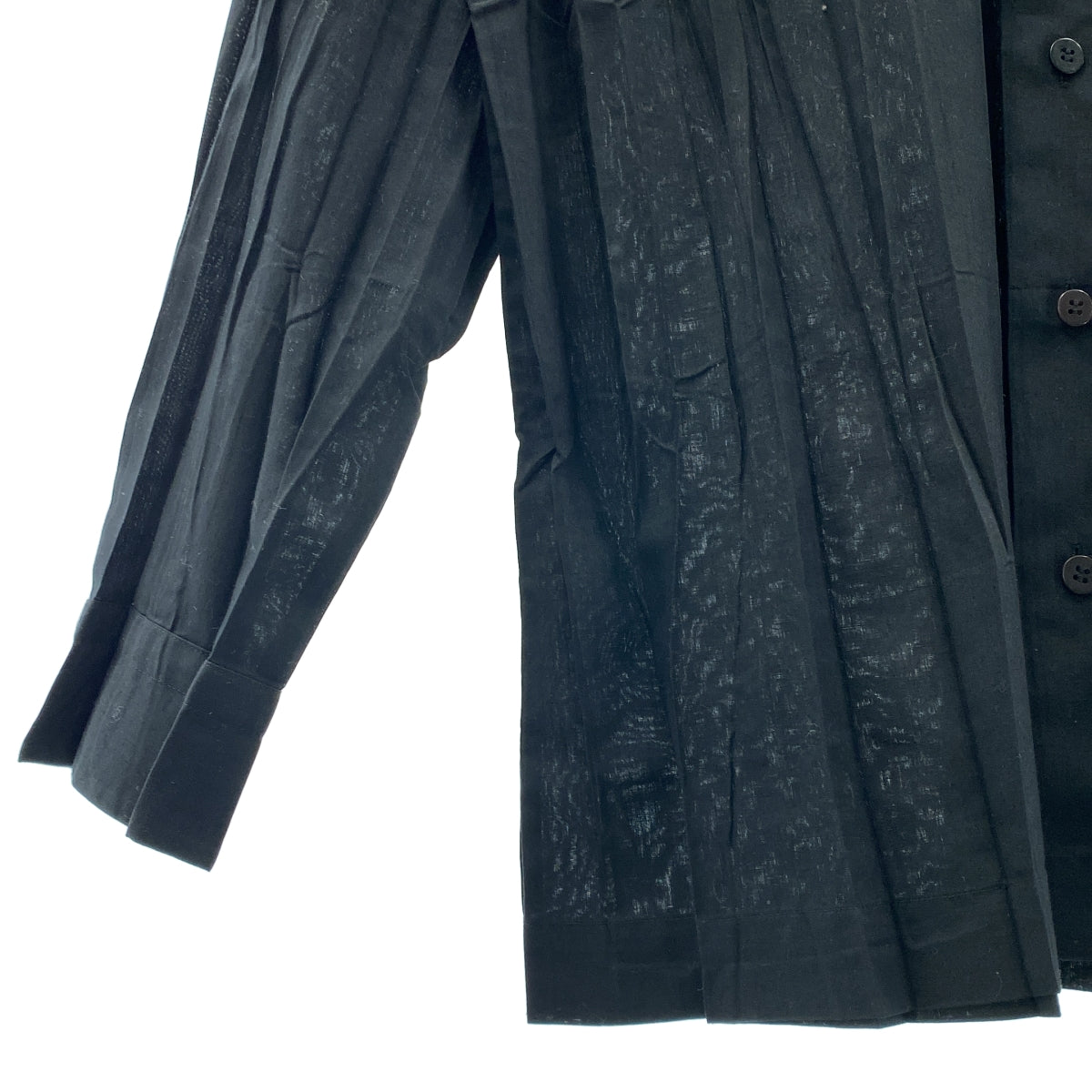 【成色極佳】三宅一生男裝 | 立領水洗襯衫 | 1碼 | 黑色 | 男士