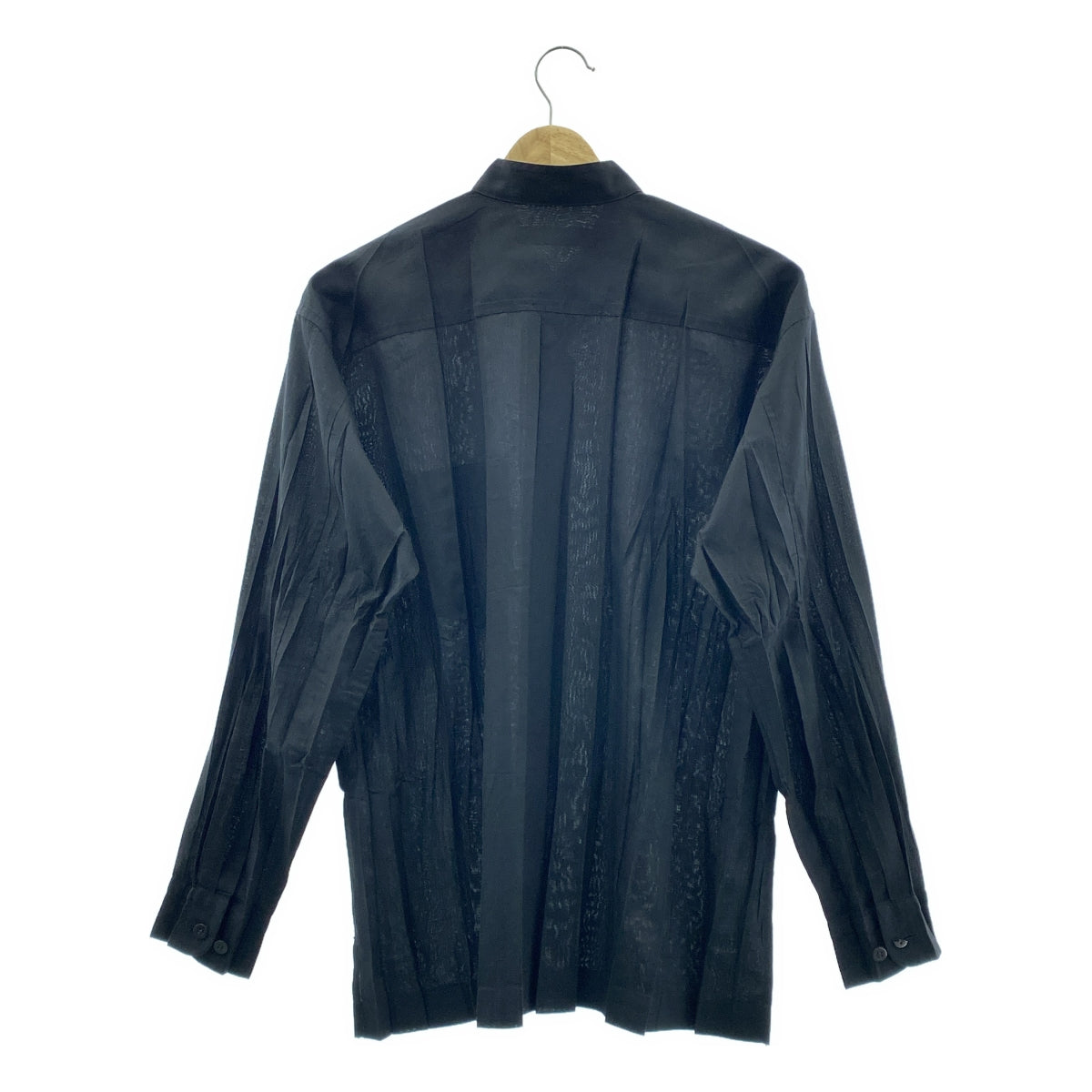 【成色極佳】三宅一生男裝 | 立領水洗襯衫 | 1碼 | 黑色 | 男士