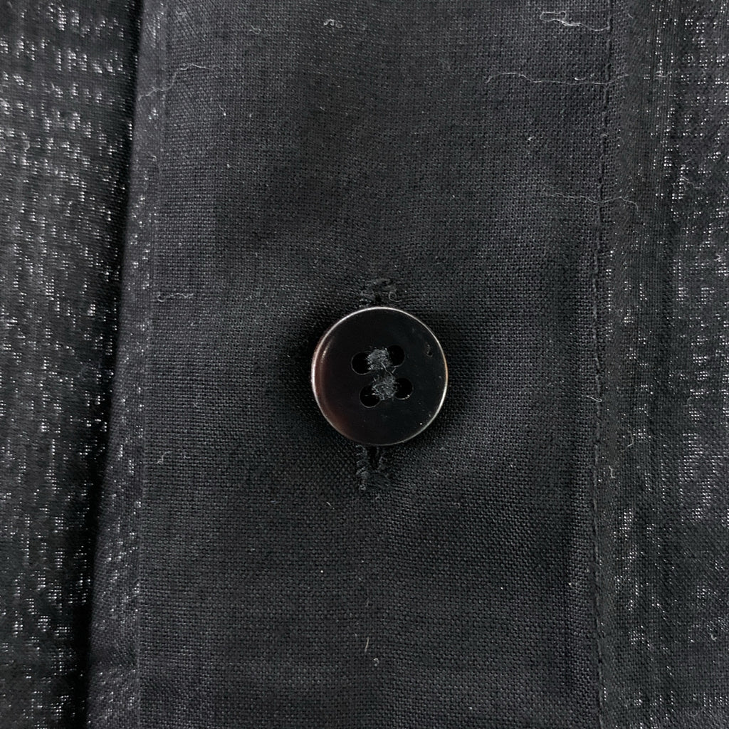 【미품】 ISSEY MIYAKE MEN / 이세이 미야 케멘 | 와셔 스탠드 컬러 셔츠 | 1 | 블랙 | 남성