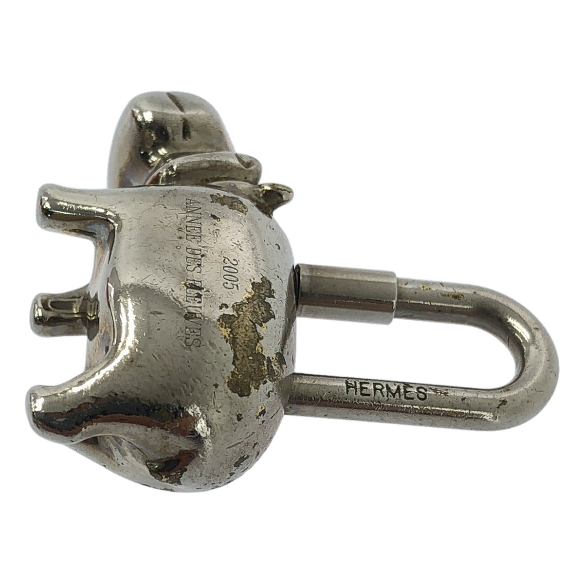 HERMES/愛馬仕| ANNÉE DES FLEUVES 2005 河馬 Cadena 包款 |銀