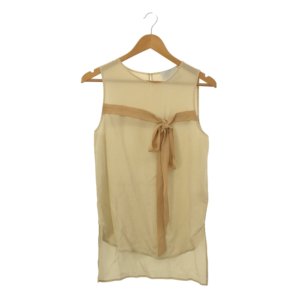 3.1 Phillip Lim |絲綢搭配無袖襯衫 | 0 |米色 |女性的