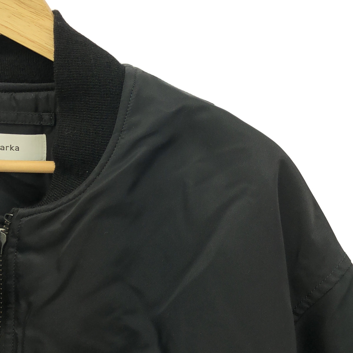 【美品】  marka / マーカ | 2024AW | NYLON TWILL MA-1 ナイロン ツイル ジャケット | 2 | ブラック | メンズ