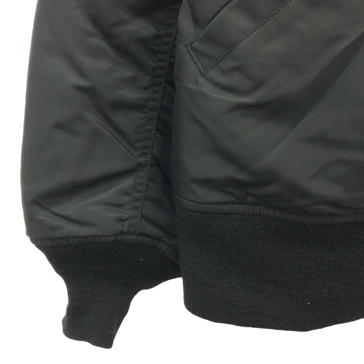 【美品】  marka / マーカ | 2024AW | NYLON TWILL MA-1 ナイロン ツイル ジャケット | 2 | ブラック | メンズ