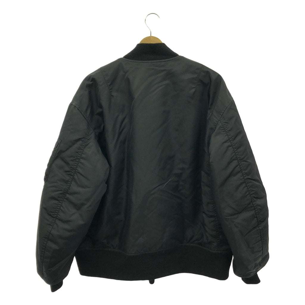 【美品】  marka / マーカ | 2024AW | NYLON TWILL MA-1 ナイロン ツイル ジャケット | 2 | ブラック | メンズ