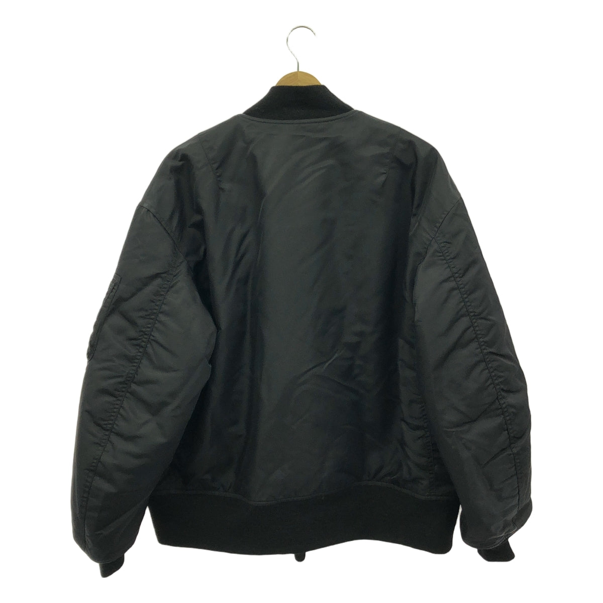 【美品】  marka / マーカ | 2024AW | NYLON TWILL MA-1 ナイロン ツイル ジャケット | 2 | ブラック | メンズ