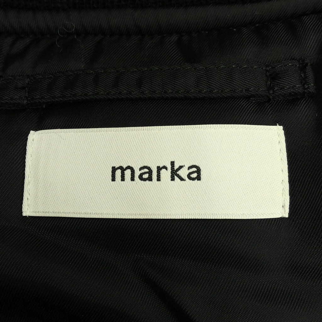【美品】  marka / マーカ | 2024AW | NYLON TWILL MA-1 ナイロン ツイル ジャケット | 2 | ブラック | メンズ