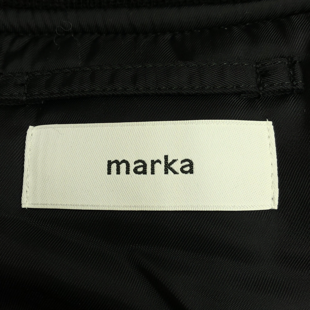 【美品】  marka / マーカ | 2024AW | NYLON TWILL MA-1 ナイロン ツイル ジャケット | 2 | ブラック | メンズ