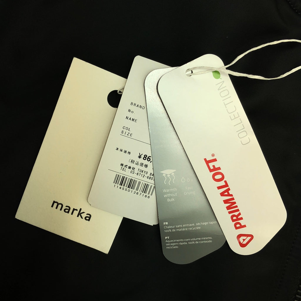 【美品】  marka / マーカ | 2024AW | NYLON TWILL MA-1 ナイロン ツイル ジャケット | 2 | ブラック | メンズ