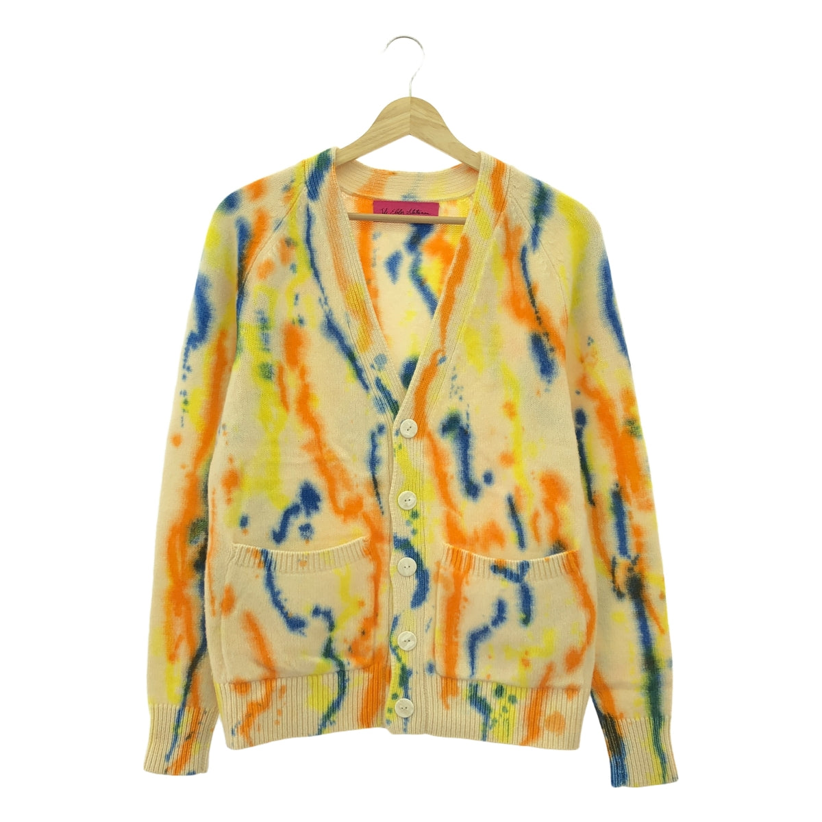 【美品】  The Elder Statesman / ジエルダーステイツマン | cashmere 100％ / カシミヤ ニット カーディガン | XS | マルチカラー | レディース