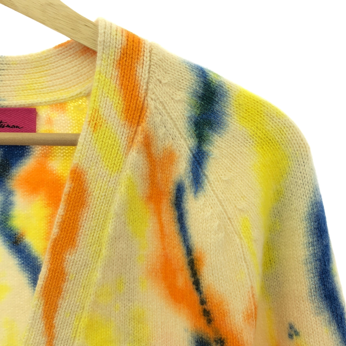 【美品】  The Elder Statesman / ジエルダーステイツマン | cashmere 100％ / カシミヤ ニット カーディガン | XS | マルチカラー | レディース