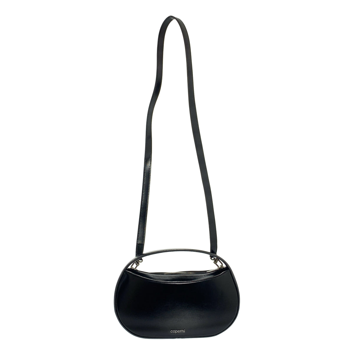 Coperni 小型 Sound Swipe 包，附標誌和雙向肩帶 | 黑色 | 女款