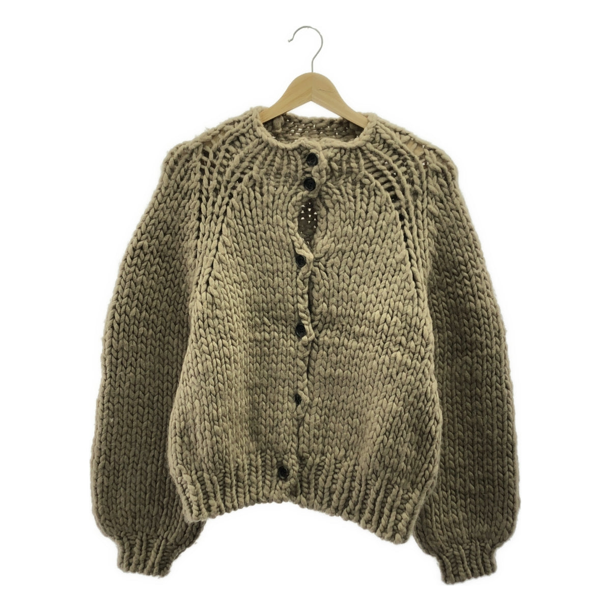 NOWOS / ノーウォス | roving knit cardigan / ウール ニット カーディガン | F | レディース