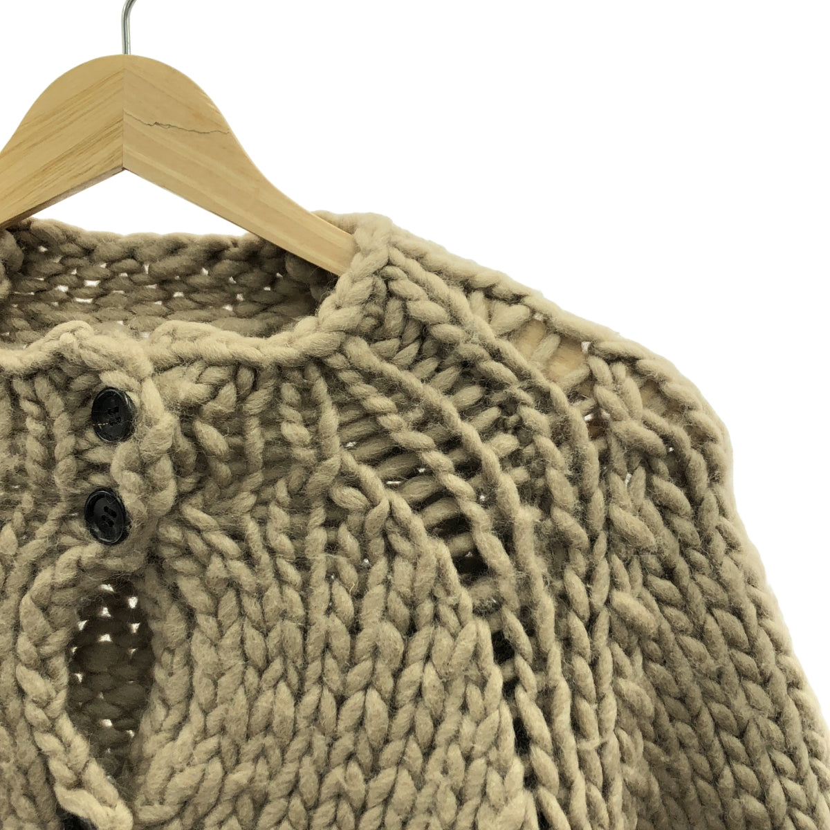 NOWOS / ノーウォス | roving knit cardigan / ウール ニット カーディガン | F | レディース