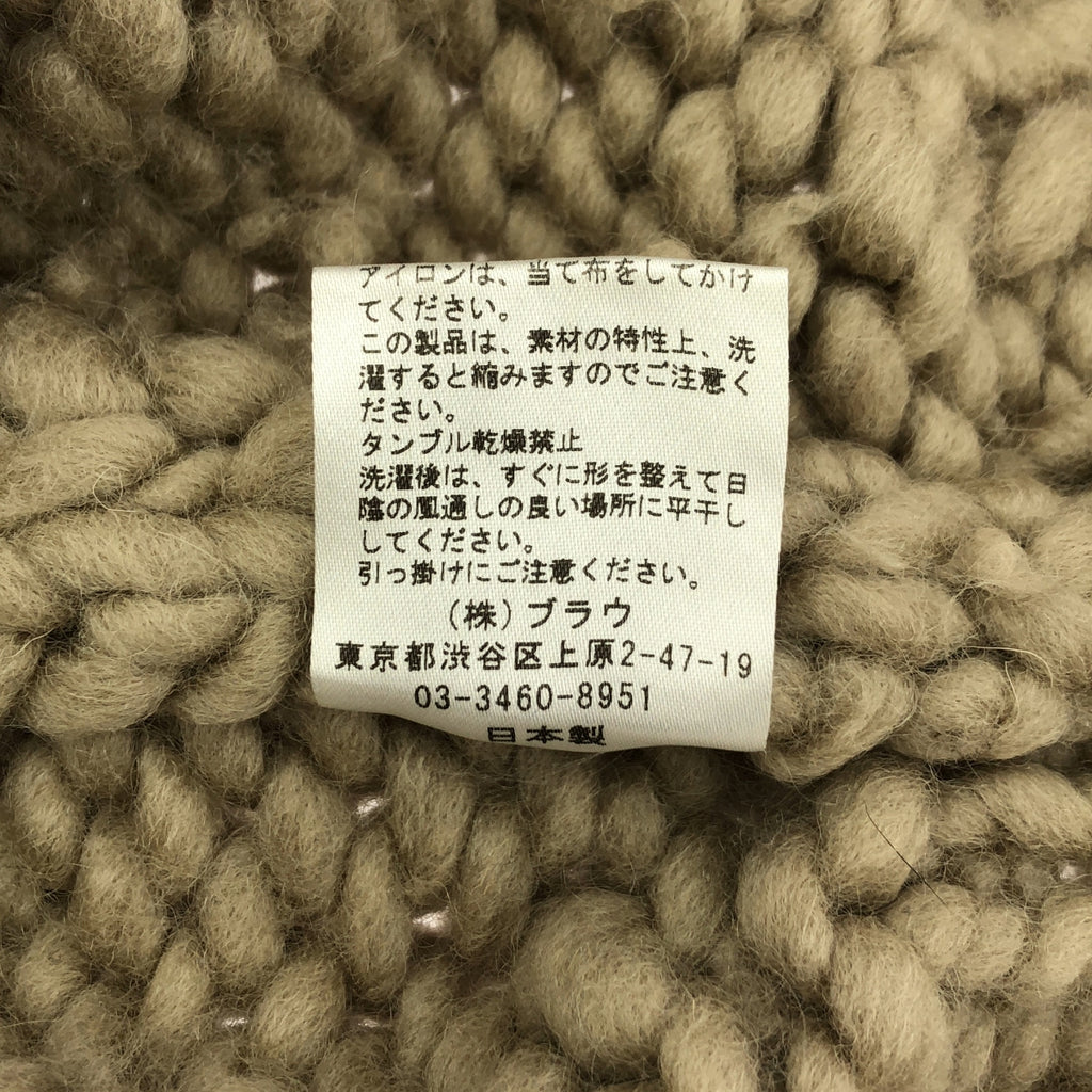 NOWOS / ノーウォス | roving knit cardigan / ウール ニット カーディガン | F | レディース