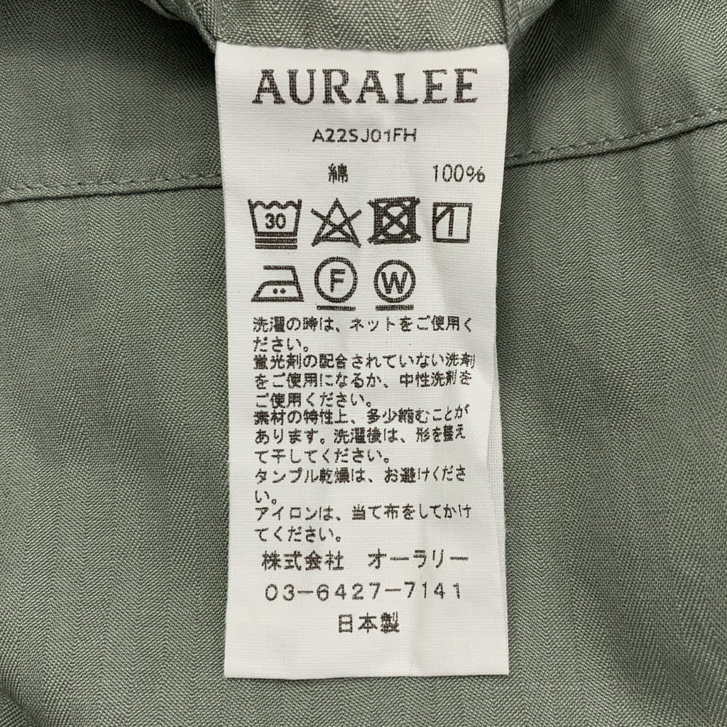 AURALEE / 오라리 | 2022SS | WASHED FINX HERRINGBONE JACKET / 2B 테일러드 재킷 | 4 | 그레이계 | 맨즈