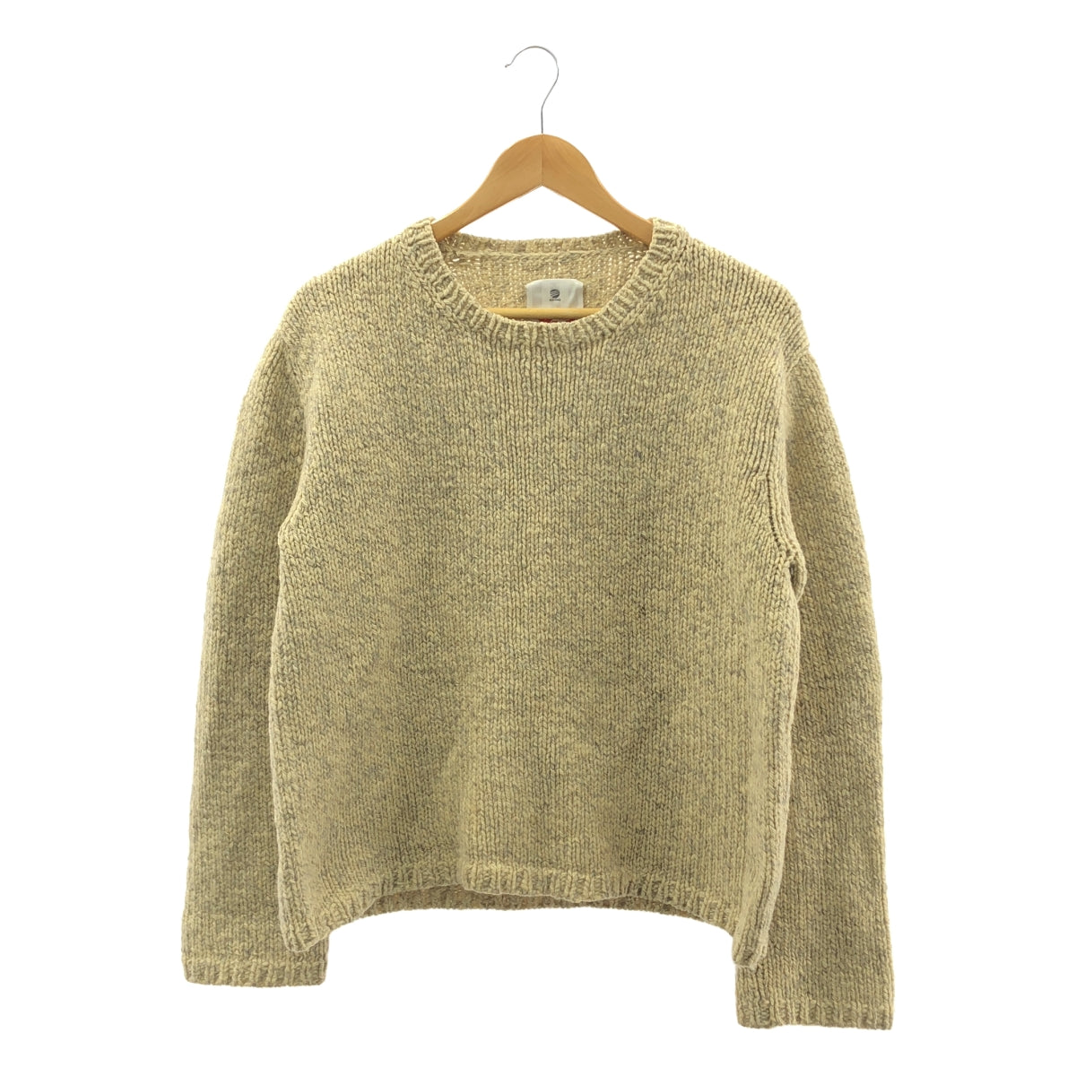 Y-3 / ワイスリー | バックロゴ メランジ クルーネック ニット | M | メンズ