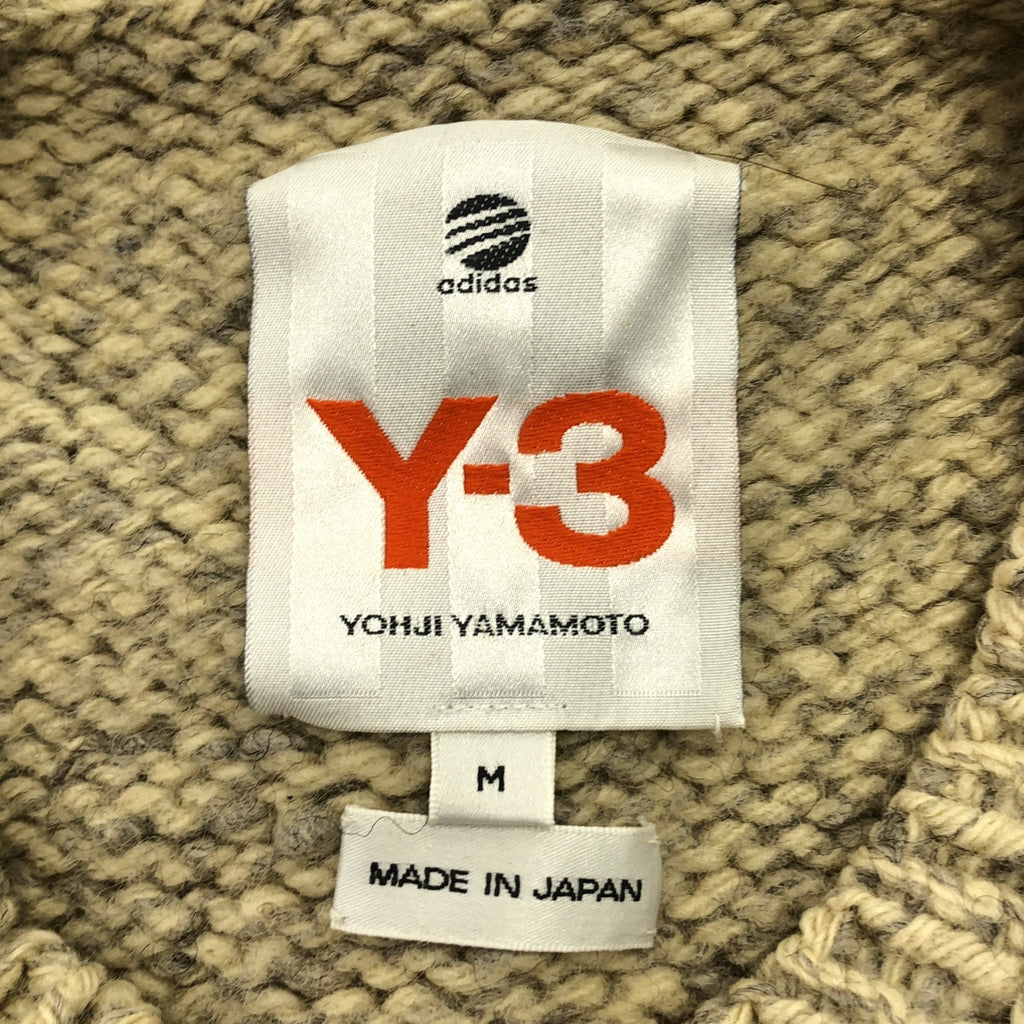 Y-3 / ワイスリー | バックロゴ メランジ クルーネック ニット | M | メンズ