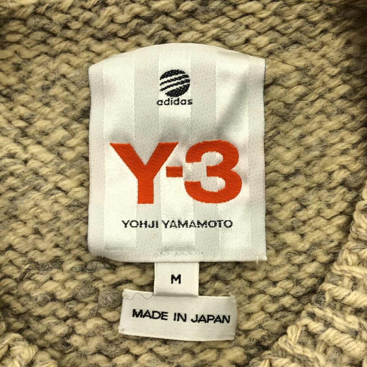 Y-3 / ワイスリー | バックロゴ メランジ クルーネック ニット | M | メンズ