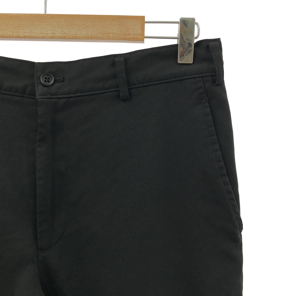 BLACK COMME des GARCONS / ブラックコムデギャルソン | 2018SS | ポリ縮絨 ジップデザイン パンツ | M | メンズ