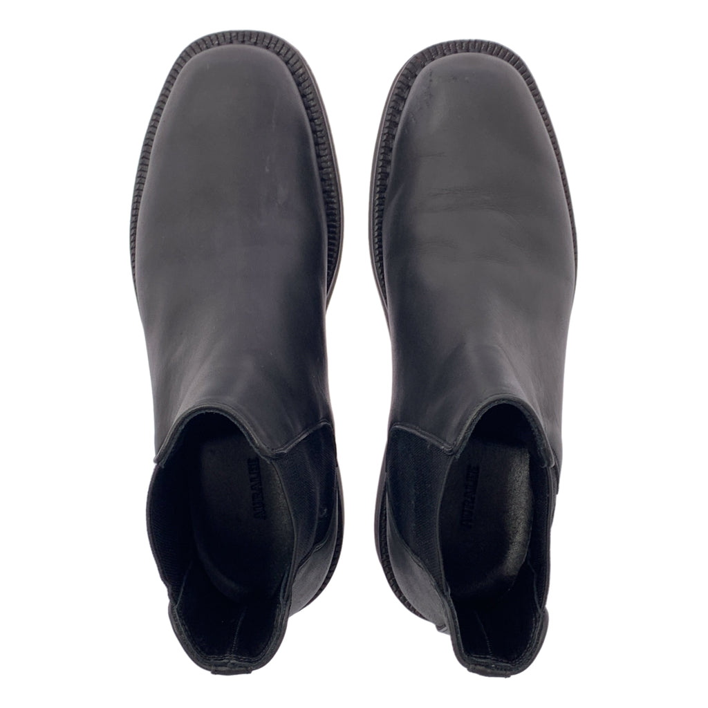 AURALEE / 오라리 | × FOOT THE COACHER / LEATHER SQUARE BOOTS 가죽 스퀘어 투 사이드 고어 부츠 | 6.5 |