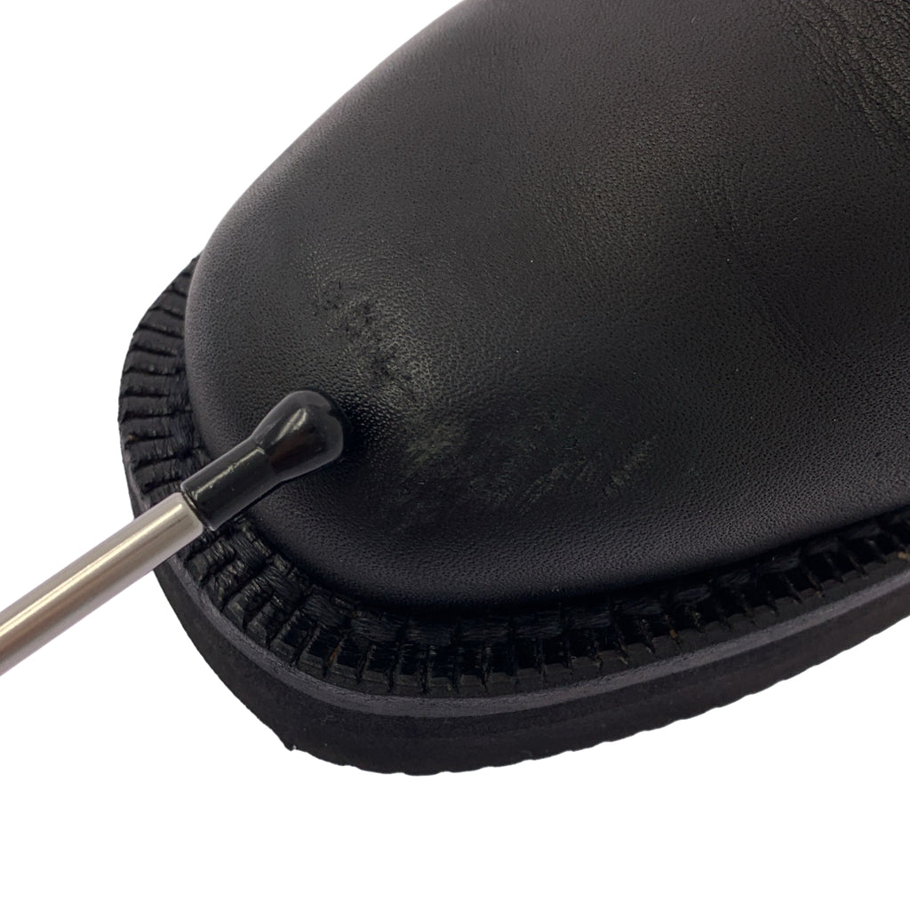 AURALEE / 오라리 | × FOOT THE COACHER / LEATHER SQUARE BOOTS 가죽 스퀘어 투 사이드 고어 부츠 | 6.5 |